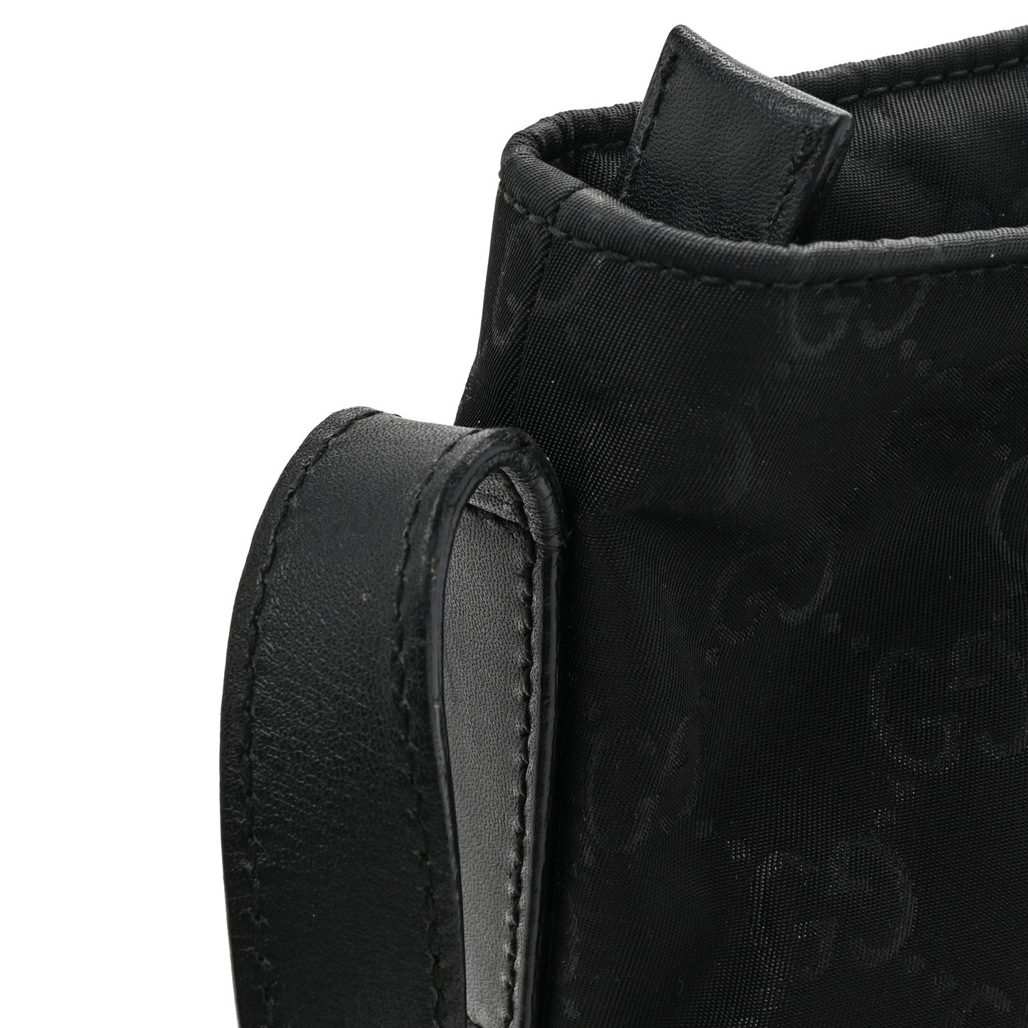 Nylon Monogram Messenger Black
