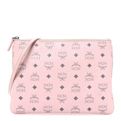 MCM Visetos Medium Crossbody Pouch Soft Pink 1 of 10