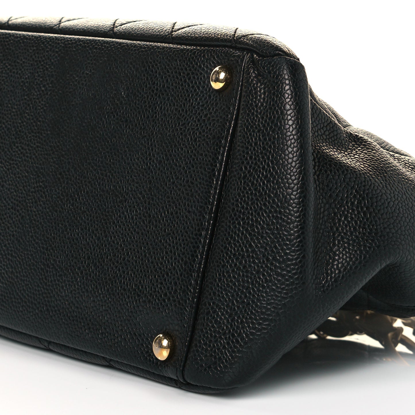 Caviar Quilted Petit Timeless Tote PTT Black