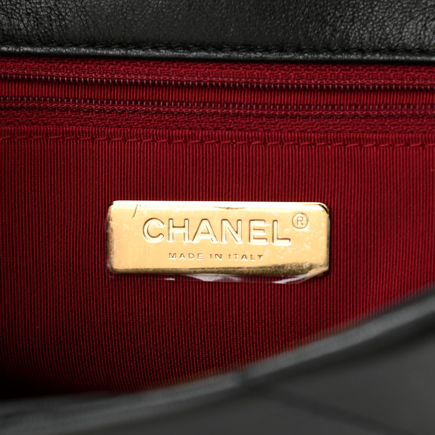 Goatskin Quilted Medium Chanel 19 Flap Black