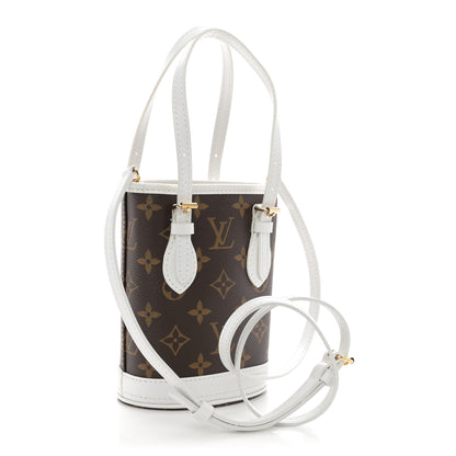 Louis Vuitton Monogram LV Match Nano Bucket Bag White 3 of 10