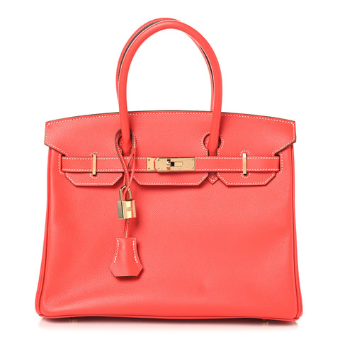 Epsom Candy Birkin 30  Rose Jaipur Gold