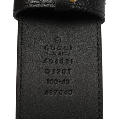 Gucci Textured Calfskin Double G 40mm Belt 100 40 Black 5 of 5
