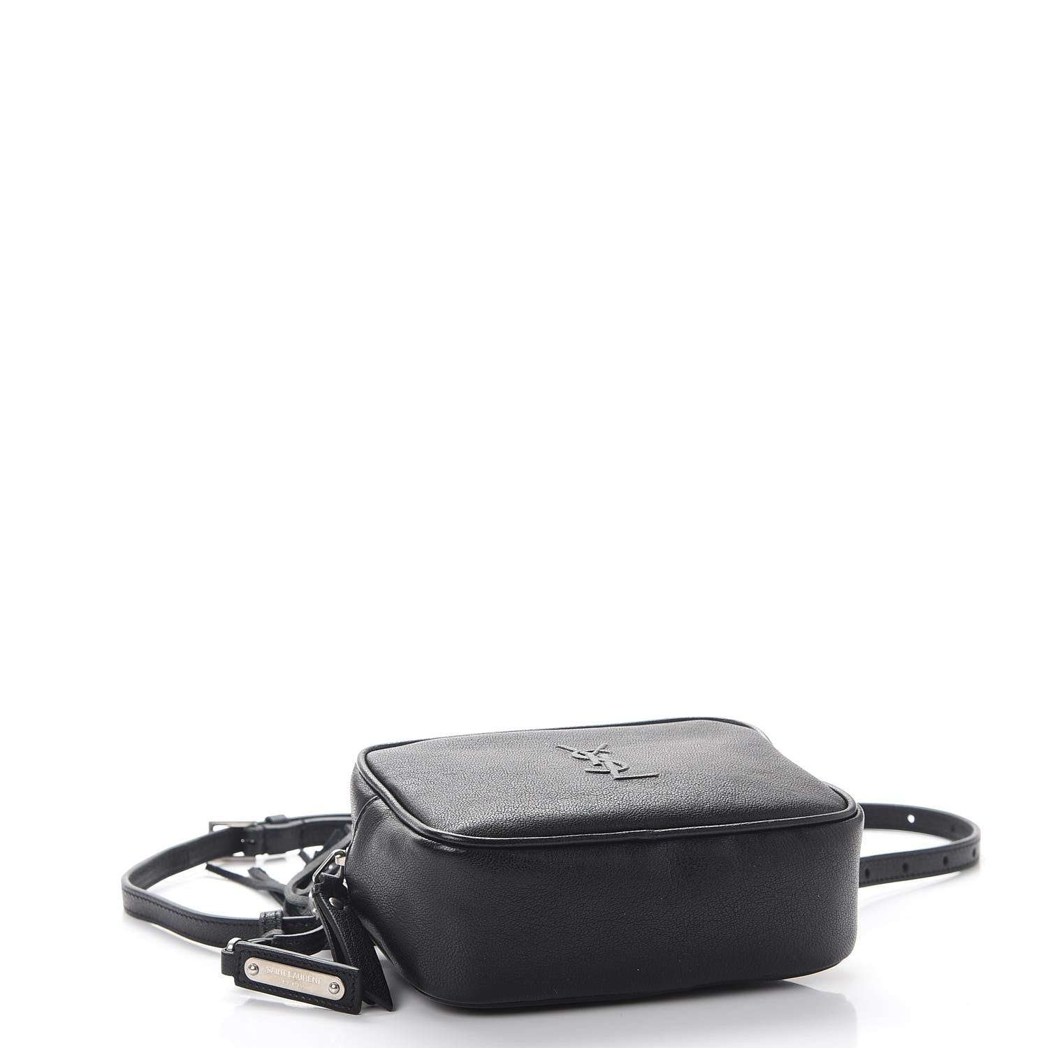 Saint Laurent Lambskin Monogram Lou Belt Bag Black 5 of 8