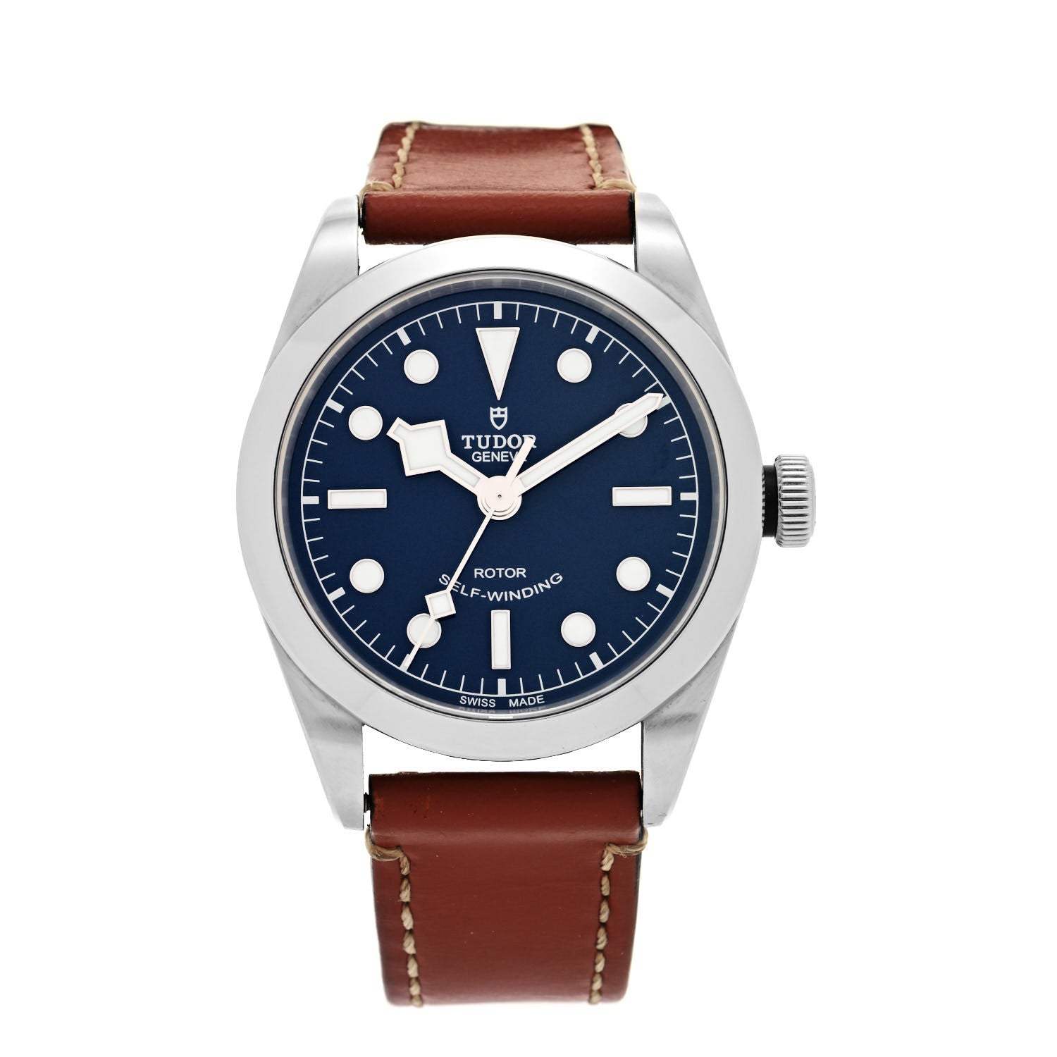 TUDOR Stainless Steel Calfskin 36mm Black Bay Automatic Watch Blue 79500 1 of 5