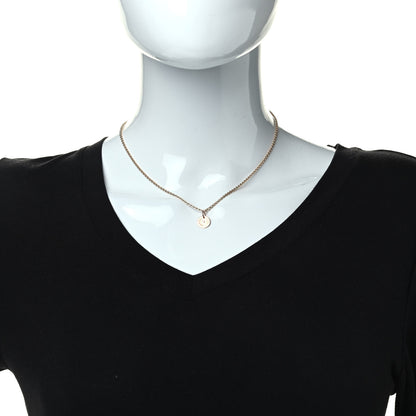Hermes 18K Rose Gold Diamond Gambade Clou de Selle Necklace 2 of 7