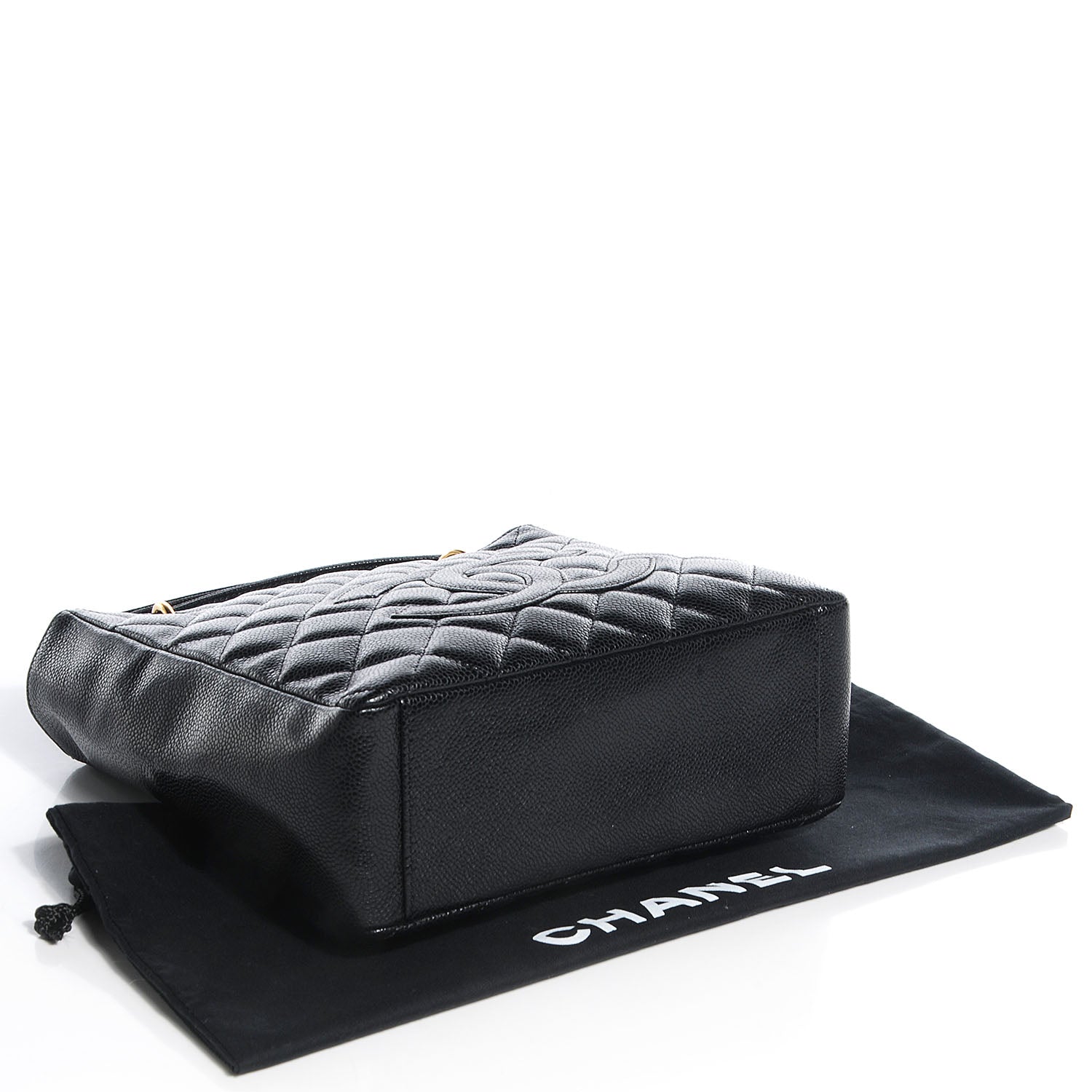 Chanel Caviar Petit Shopping Tote PST Black 4 of 7