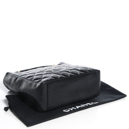 Chanel Caviar Petit Shopping Tote PST Black 4 of 7