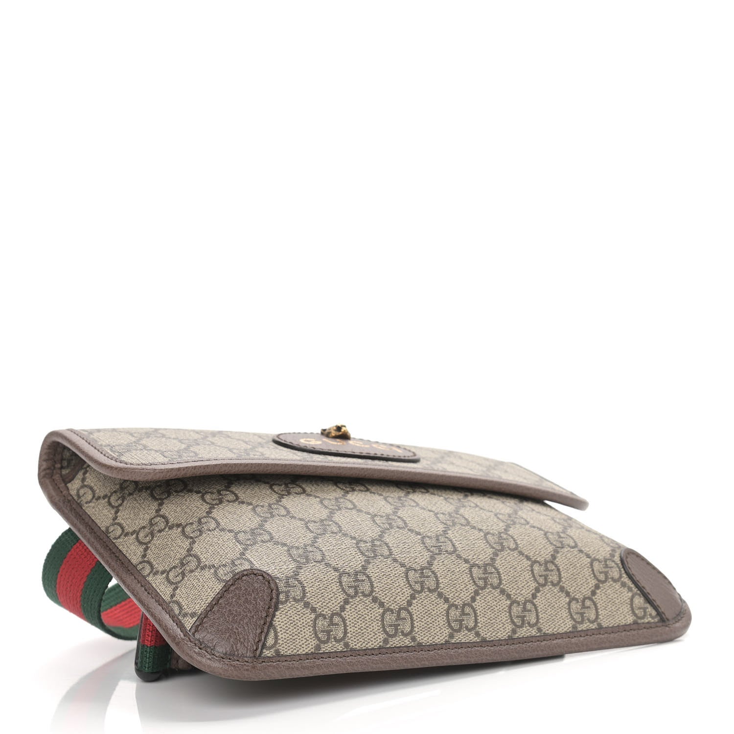 Gucci GG Supreme Monogram Neo Vintage Web Belt Bag Brown 4 of 9