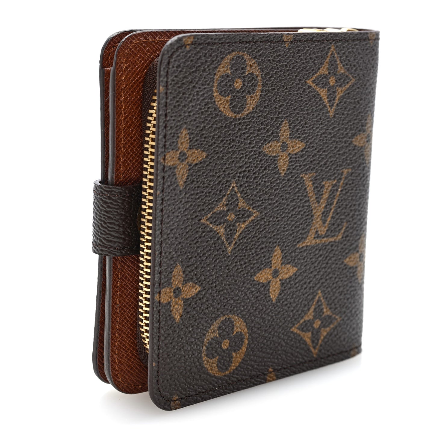 Monogram Compact Zippe Zipped Wallet