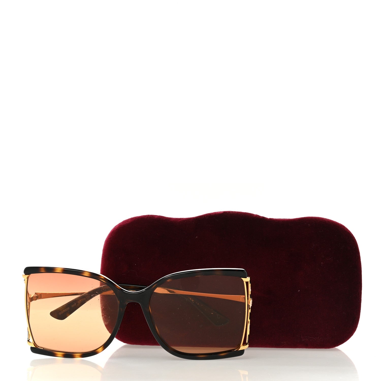 Gucci Square Metal Glasses GG0592S Tortoise 8 of 8