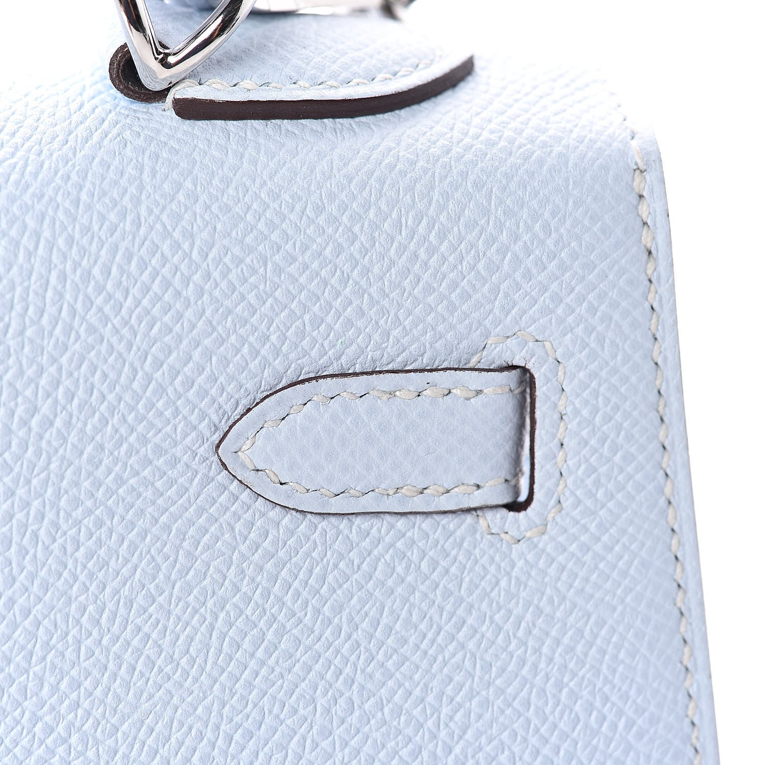 Hermes Epsom Kelly Sellier 25 Bleu Brume 27 of 32