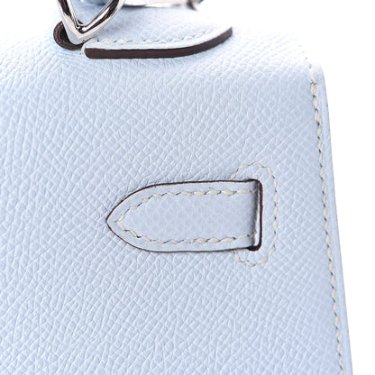 Hermes Epsom Kelly Sellier 25 Bleu Brume 27 of 32