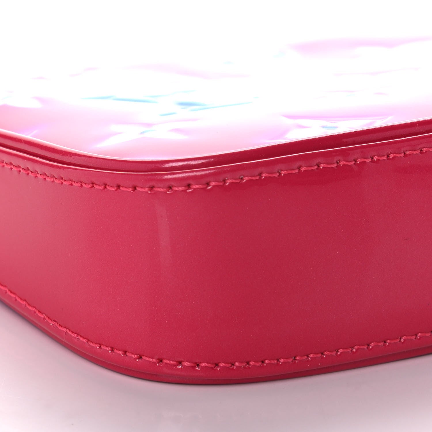 Louis Vuitton Vernis Valentine Mini Pochette Accessories Fuchsia Neon 8 of 10