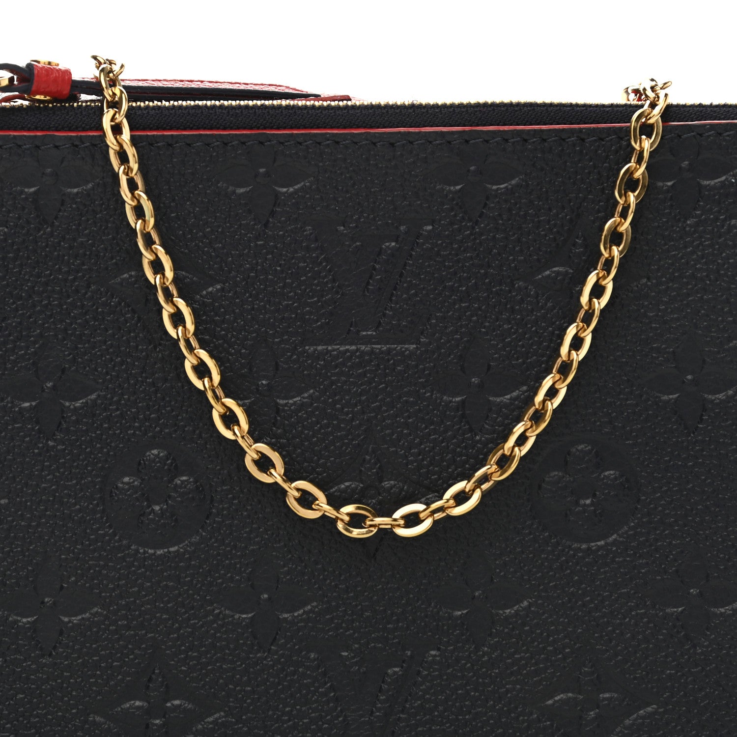 Louis Vuitton Empreinte Double Zip Pochette Marine Rouge 7 of 9