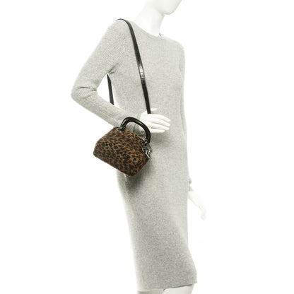 Christian Dior Velvet Leopard Print Mini Lady Dior 2 of 7