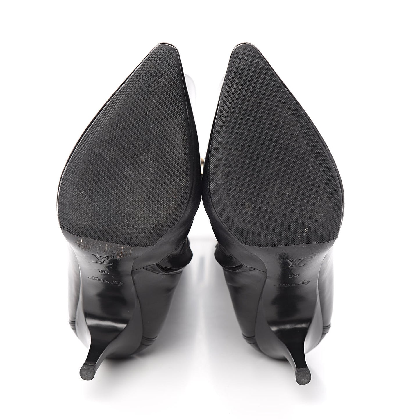 Calfskin Gamble High Boots 36 Black