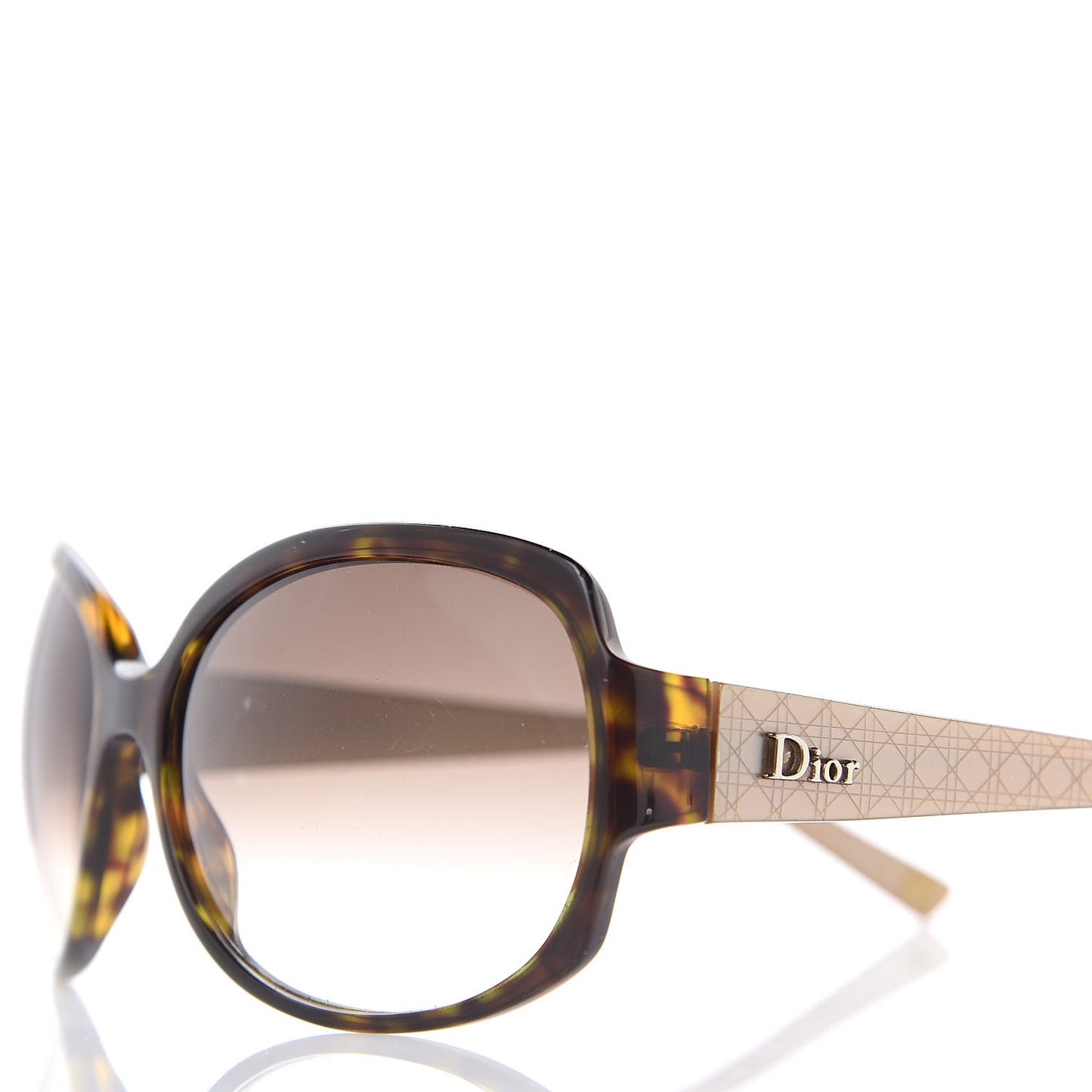 Resin Cannage Dior Lady Sunglasses Tortoise