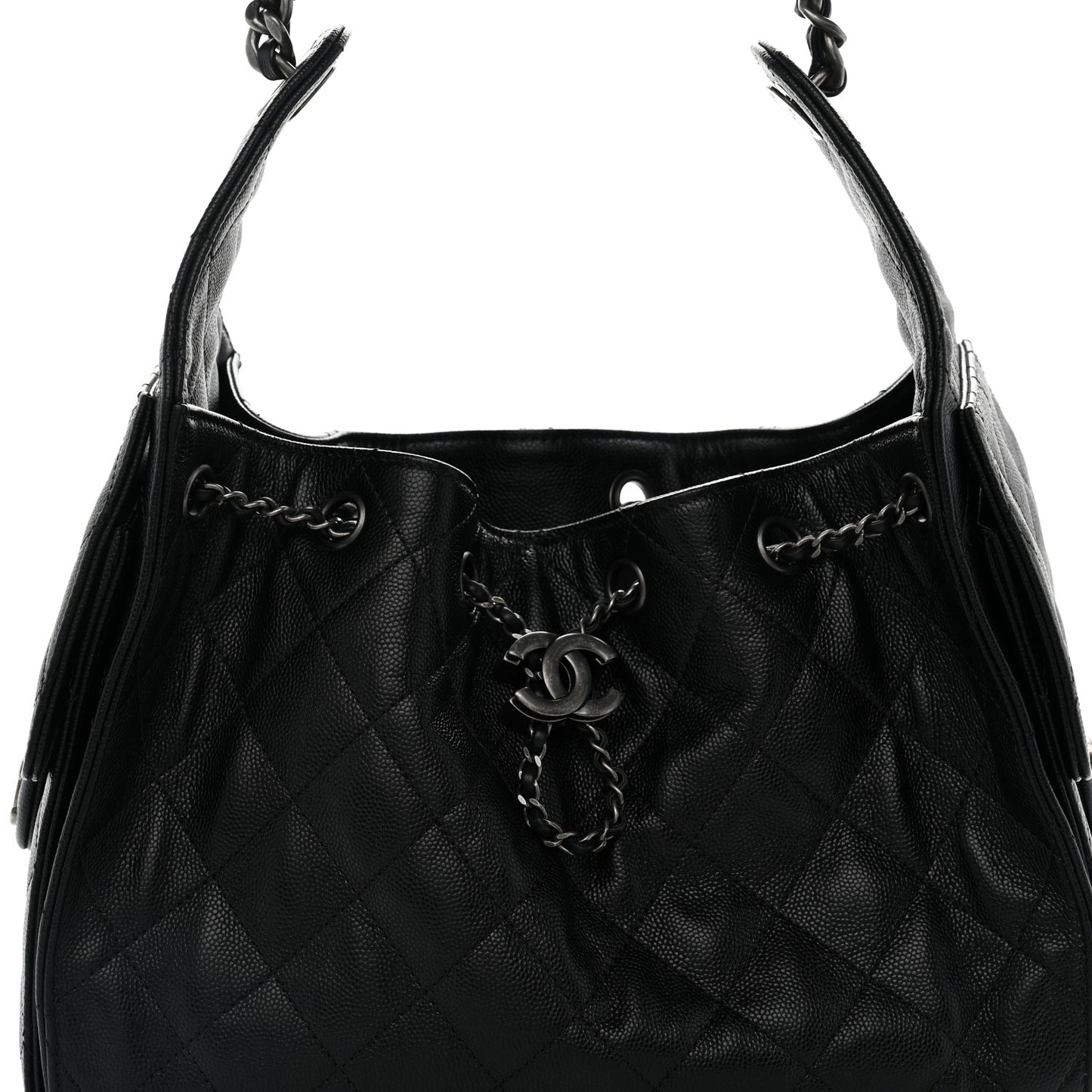 Caviar Quilted Small Chanel 25 Handbag Black