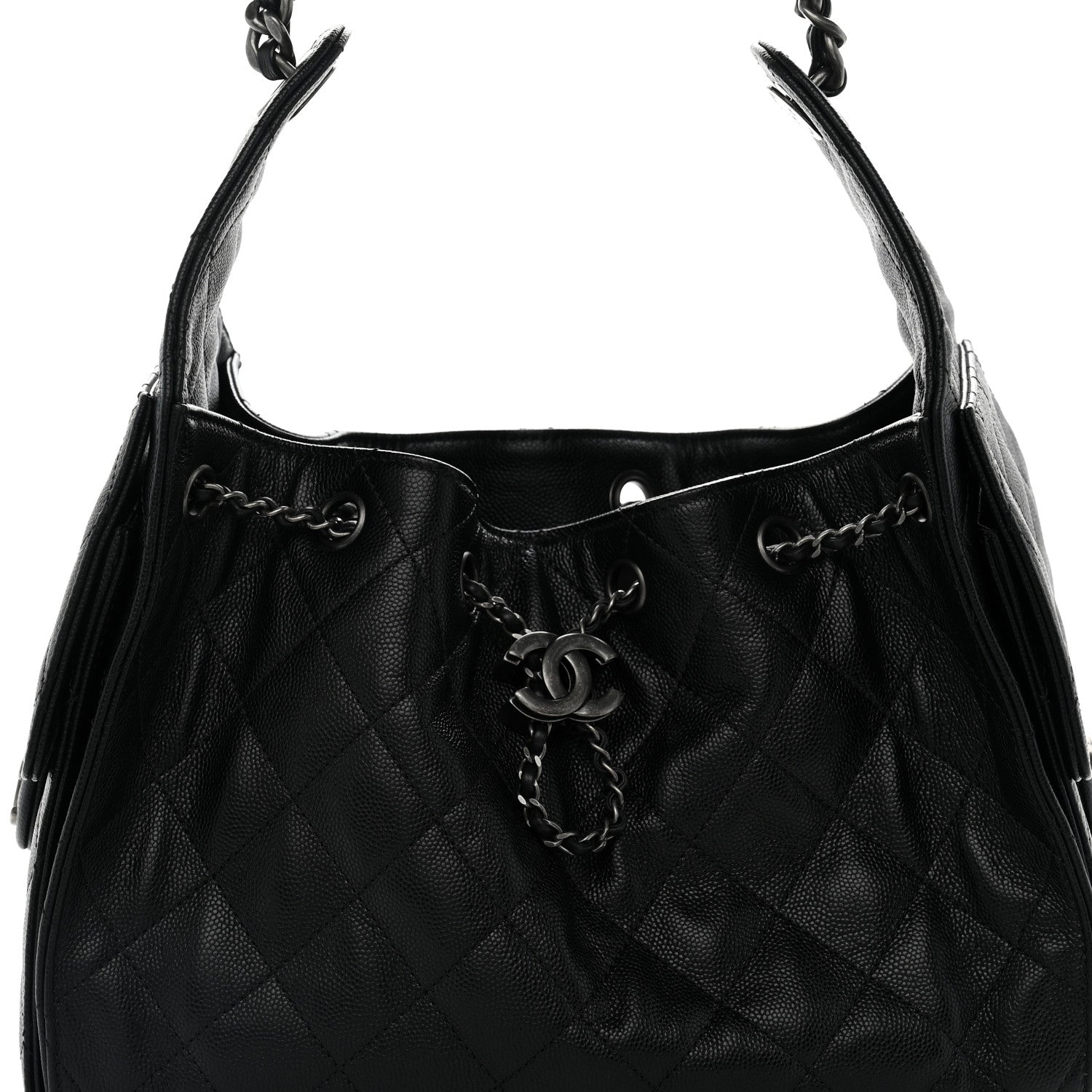 Chanel Caviar Quilted Small Chanel 25 Handbag Black 9 of 12