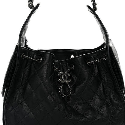 Chanel Caviar Quilted Small Chanel 25 Handbag Black 9 of 12