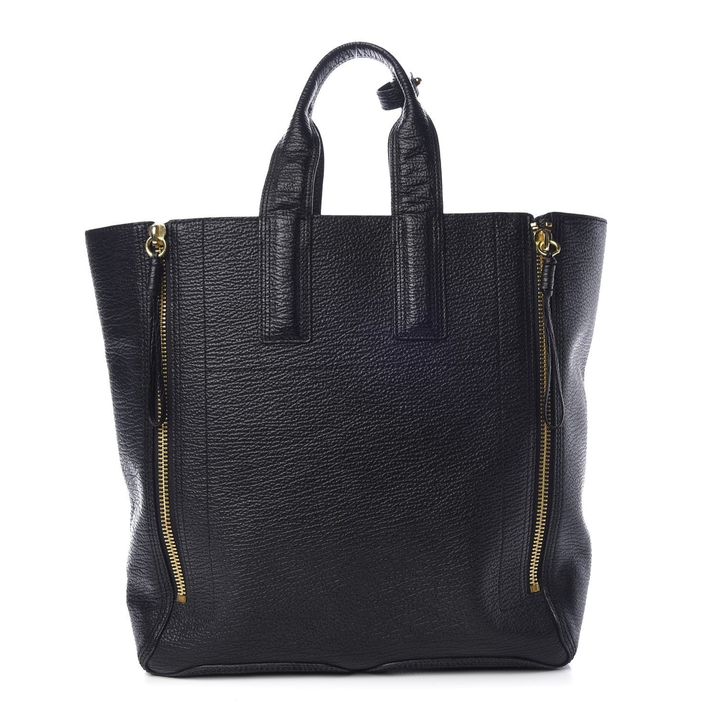 3.1 Textured Calfskin Large Pashli Tote Black