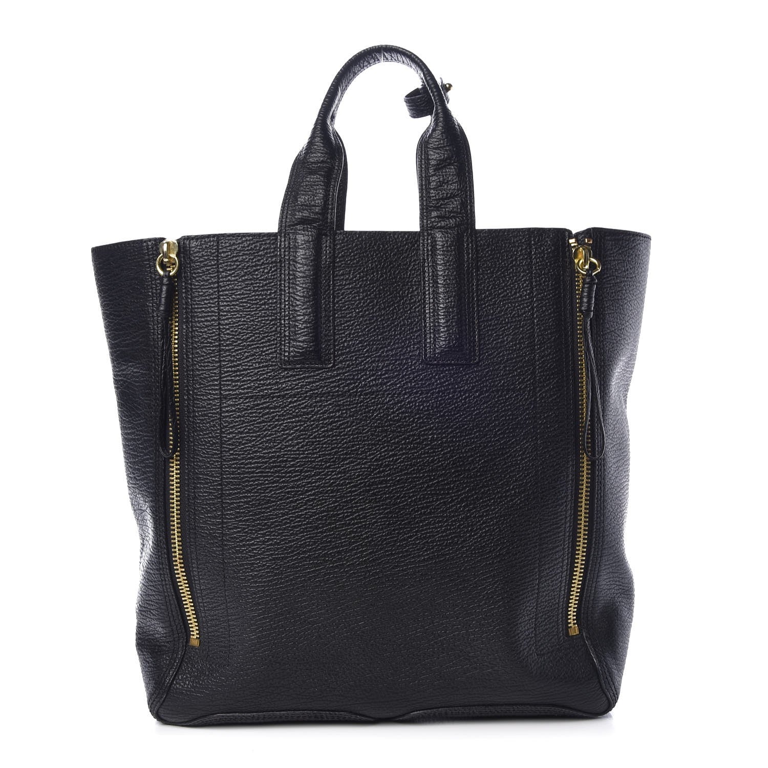 3.1 Phillip Lim 3.1 Textured Calfskin Large Pashli Tote Black 1 of 8