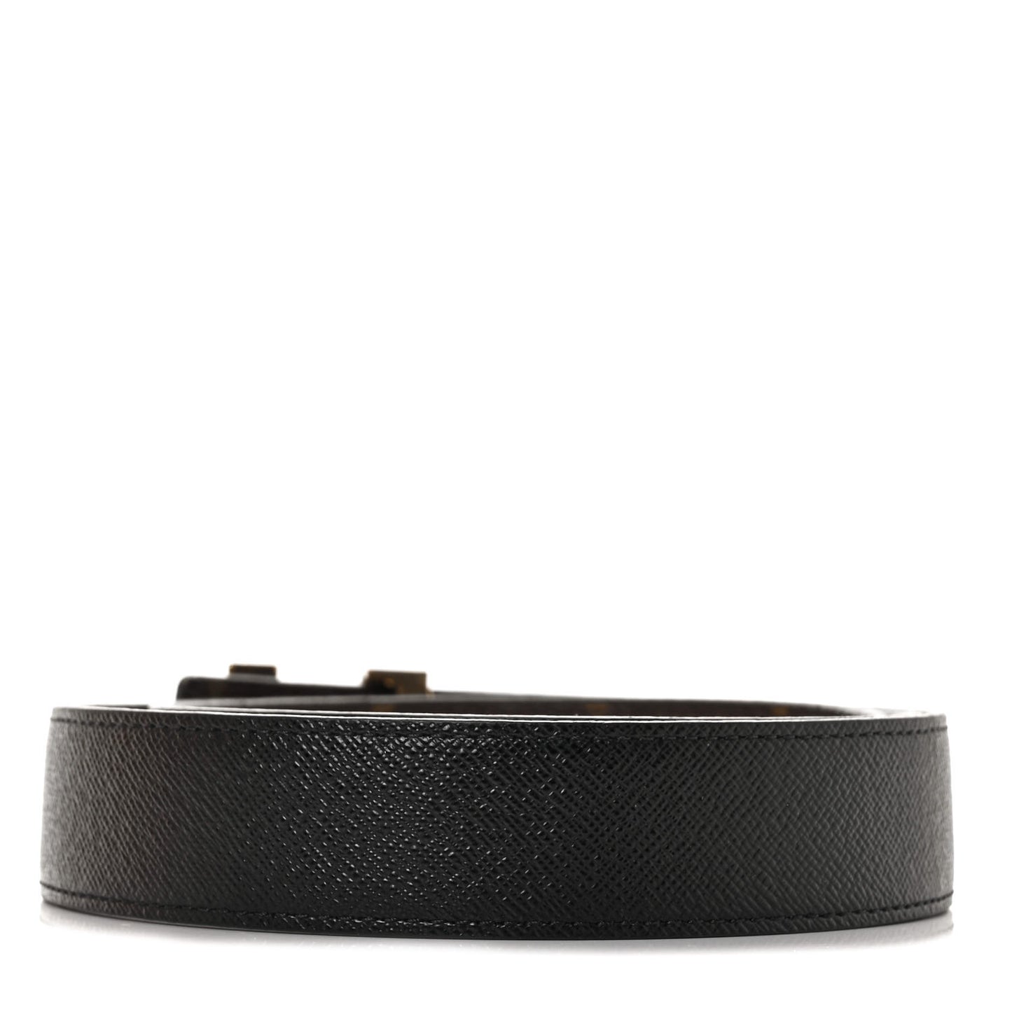 Calfskin Monogram 30mm LV Initiales Reversible Belt 80 32 Black