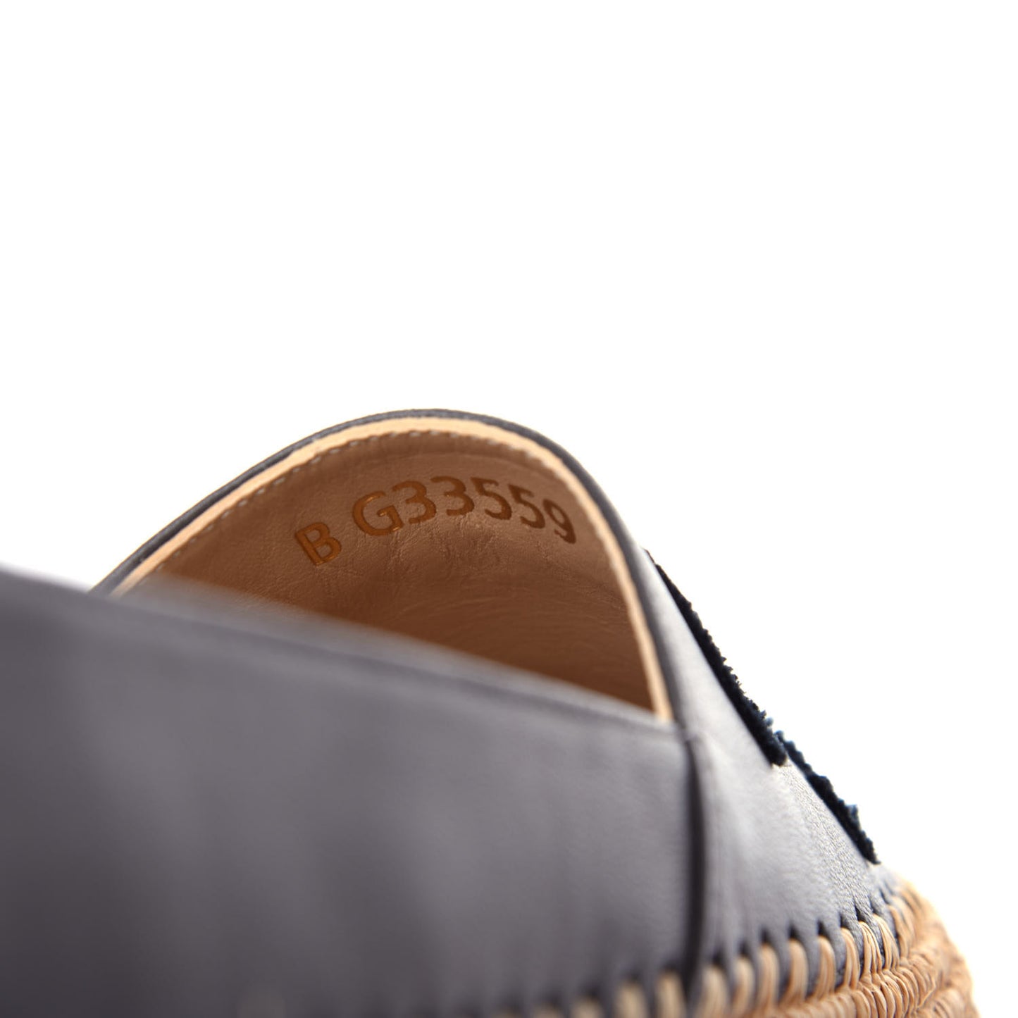 Lambskin Grosgrain CC Espadrilles 39 Grey Black