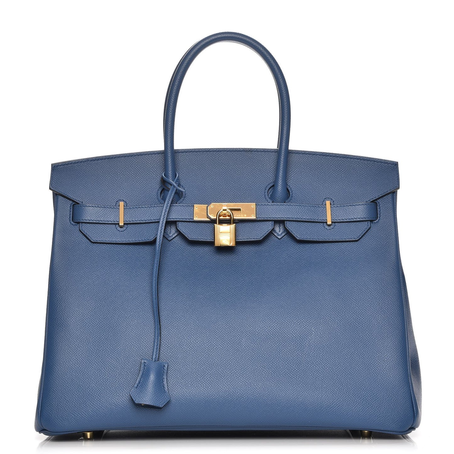 Epsom Birkin 35 Bleu Agate