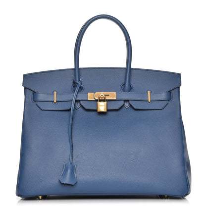 Hermes Epsom Birkin 35 Bleu Agate 1 of 29