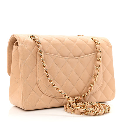 Chanel Caviar Quilted Small Double Flap Beige 3 of 11