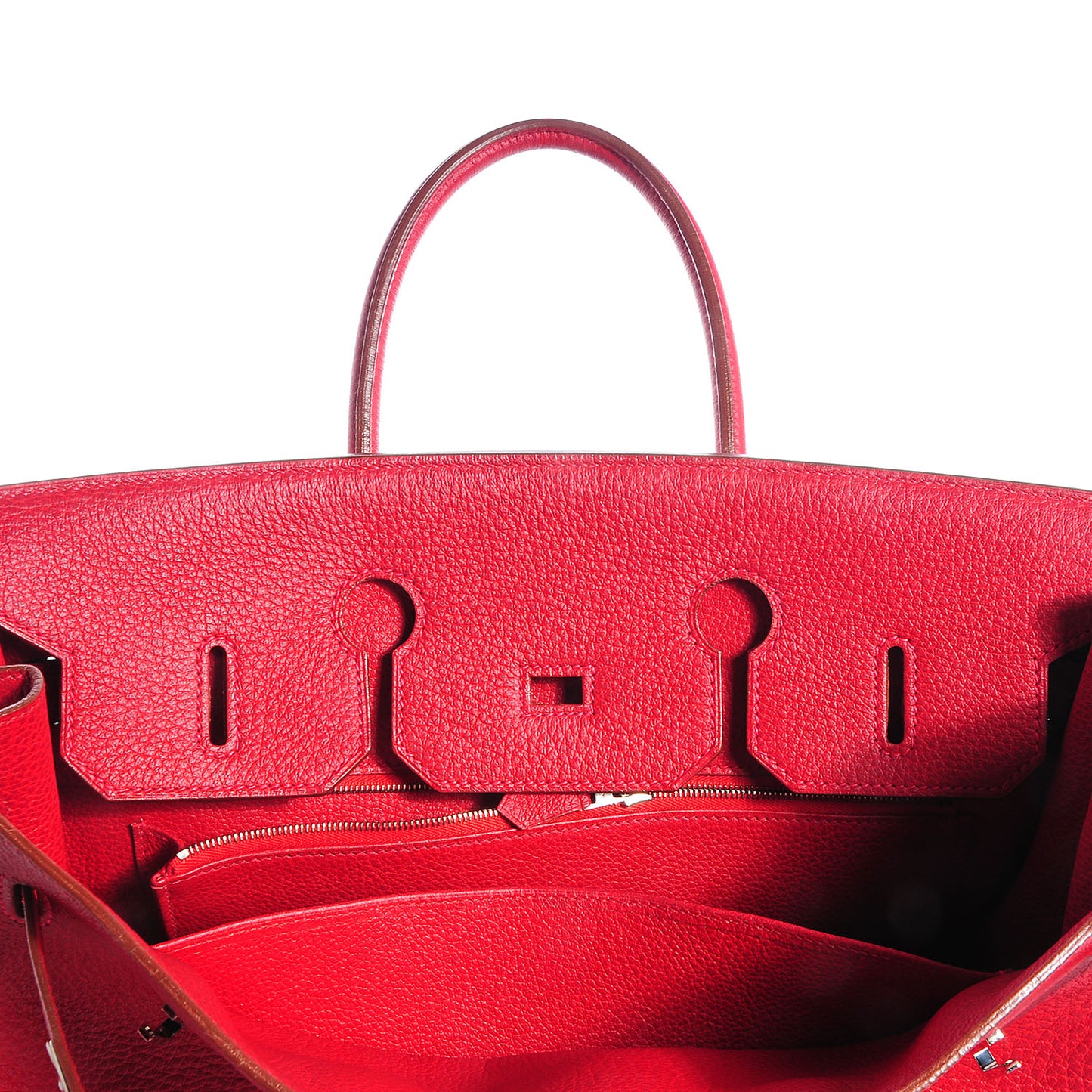 Buffle Skipper Birkin 35 Rouge Vif