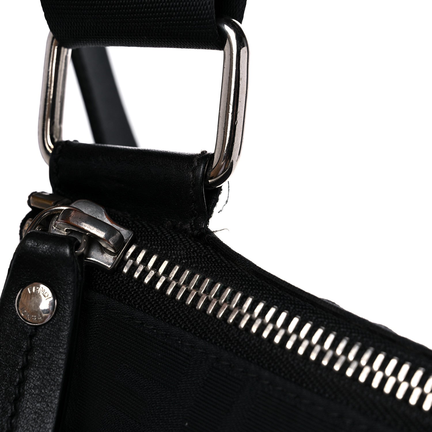 Fendi Zucca Messenger Bag Black 13 of 15