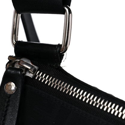 Fendi Zucca Messenger Bag Black 13 of 15