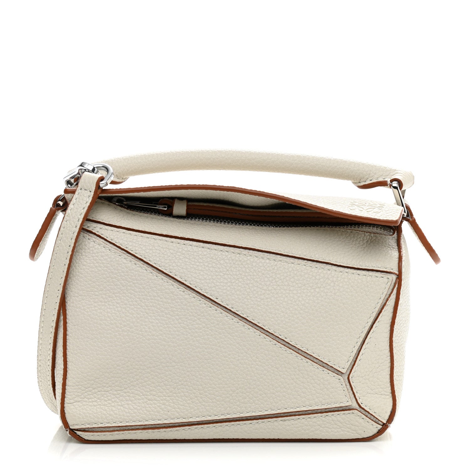 Loewe Calfskin Mini Puzzle Bag Soft White 1 of 9