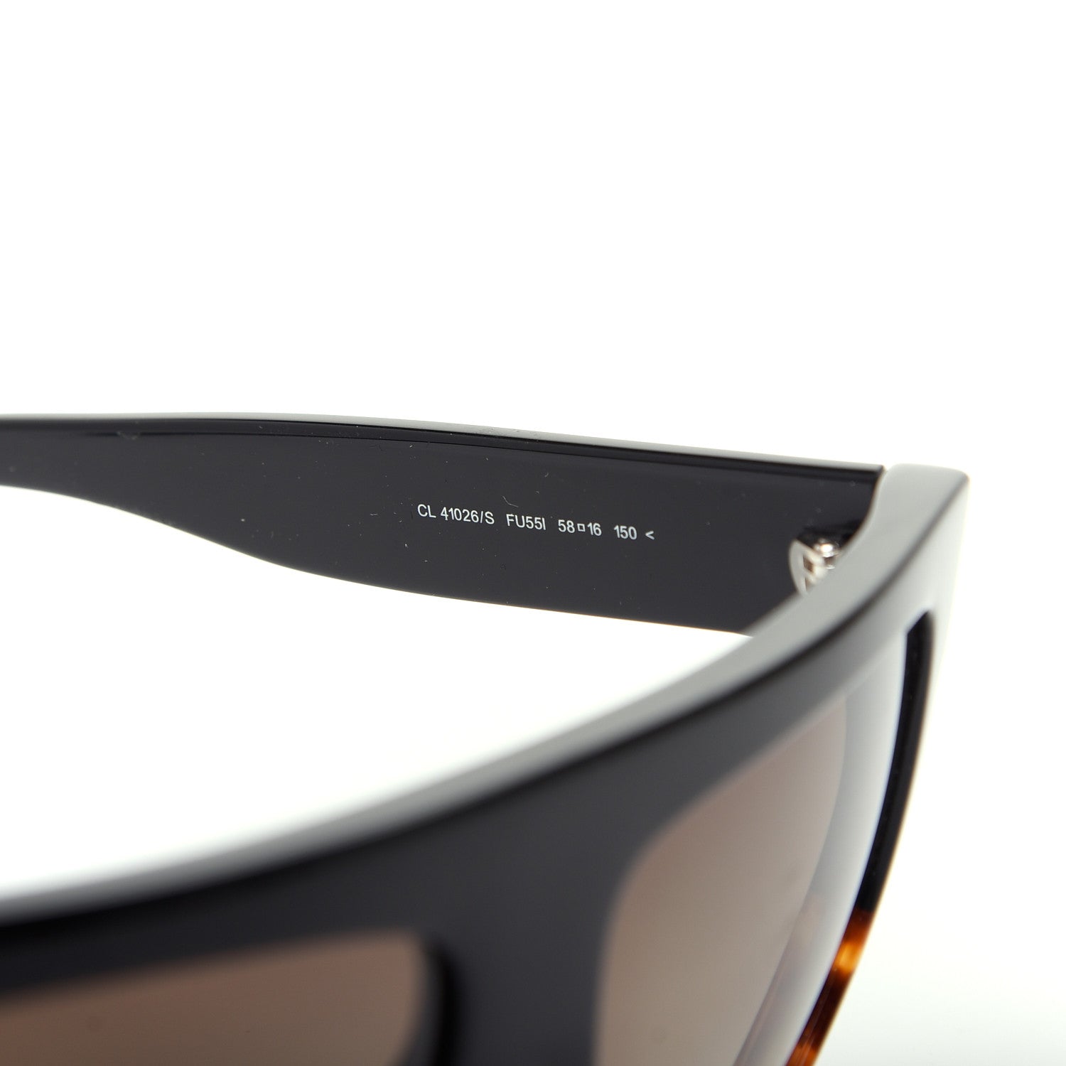 Celine Shadow Sunglasses CL 41026/S Black Havana 6 of 8