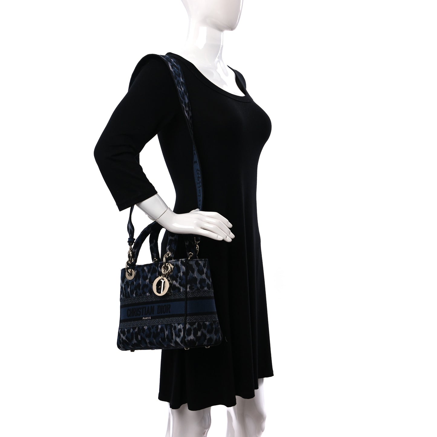 Canvas Mizza Embroidered Medium Lady D-Lite Blue