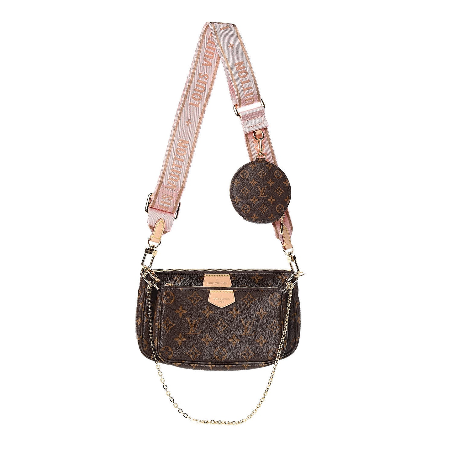 Monogram Multi Pochette Accessories Rose Clair