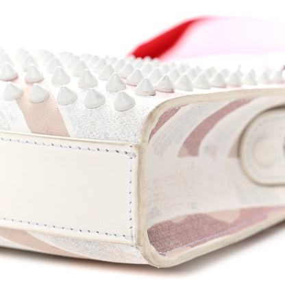 Christian Louboutin Canvas Gaagal Spikes Funky Crossbody Bag Multi Leche 9 of 13