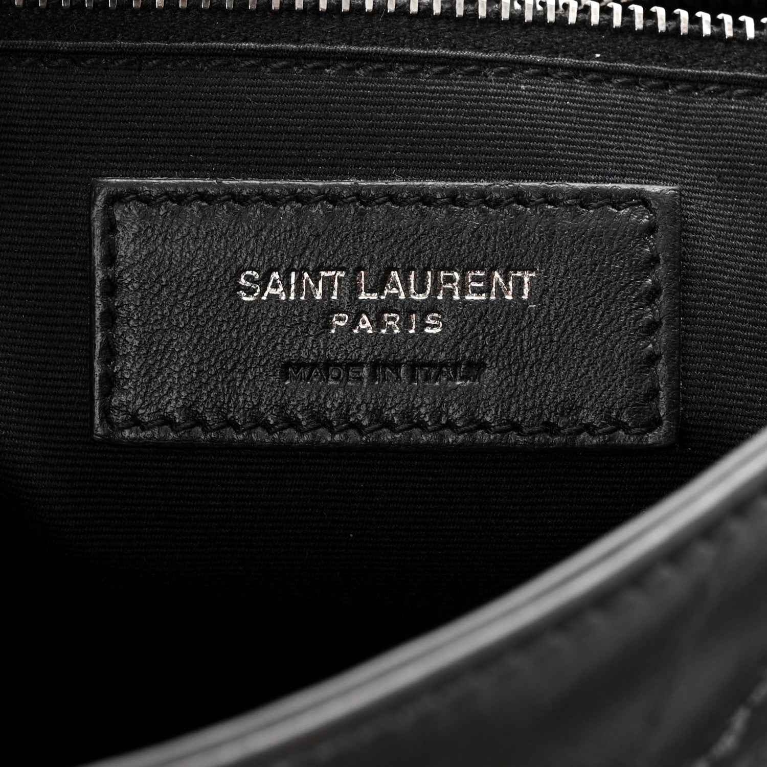 Saint Laurent Crinkled Calfskin Matelasse Monogram Medium Niki Chain Satchel Fog 6 of 11
