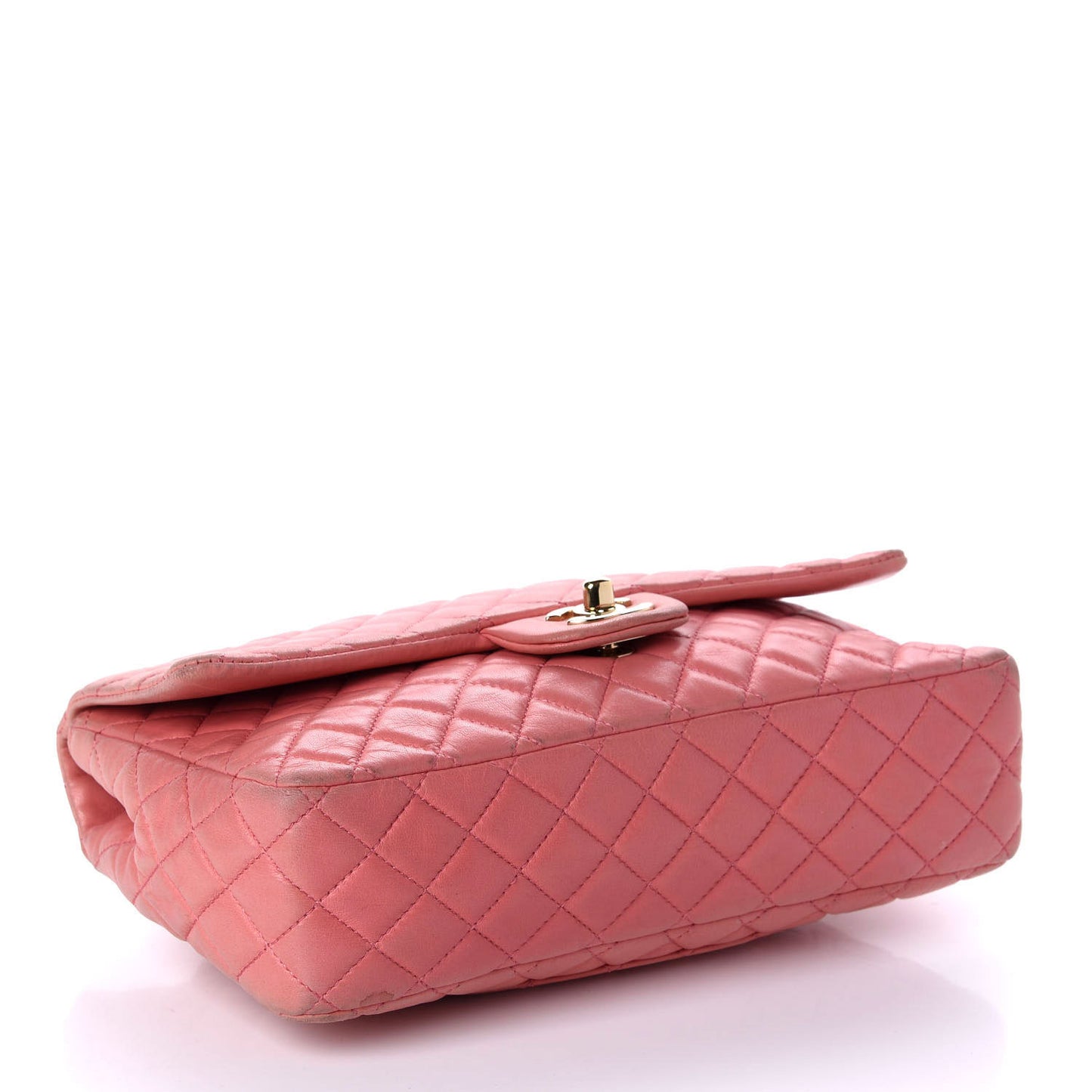 Lambskin Quilted Valentine Charms Medium Single Flap Pink