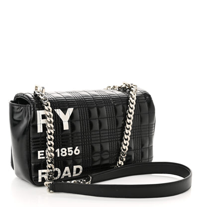 Burberry Patent Quilted Horseferry Print Small Lola Bag Black 3 of 13
