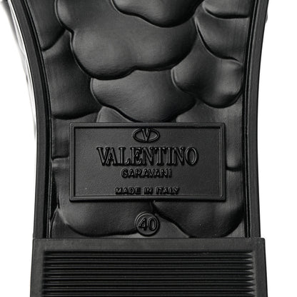 Valentino Garavani Rubber Atelier 03 Rose Edition 25/40mm Platform Slide Sandals 40 Black 10 of 12