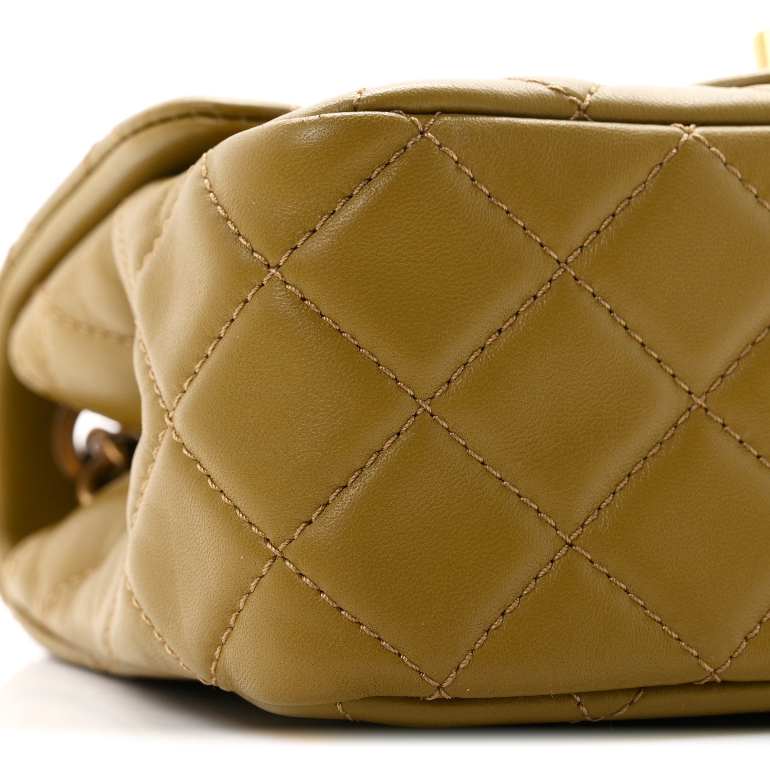 Chanel Lambskin Quilted Mini Pearl Crush Flap Green 9 of 11