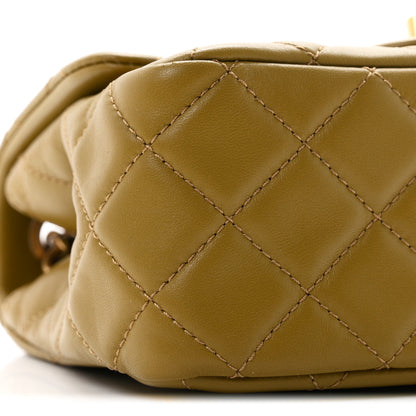 Chanel Lambskin Quilted Mini Pearl Crush Flap Green 9 of 11