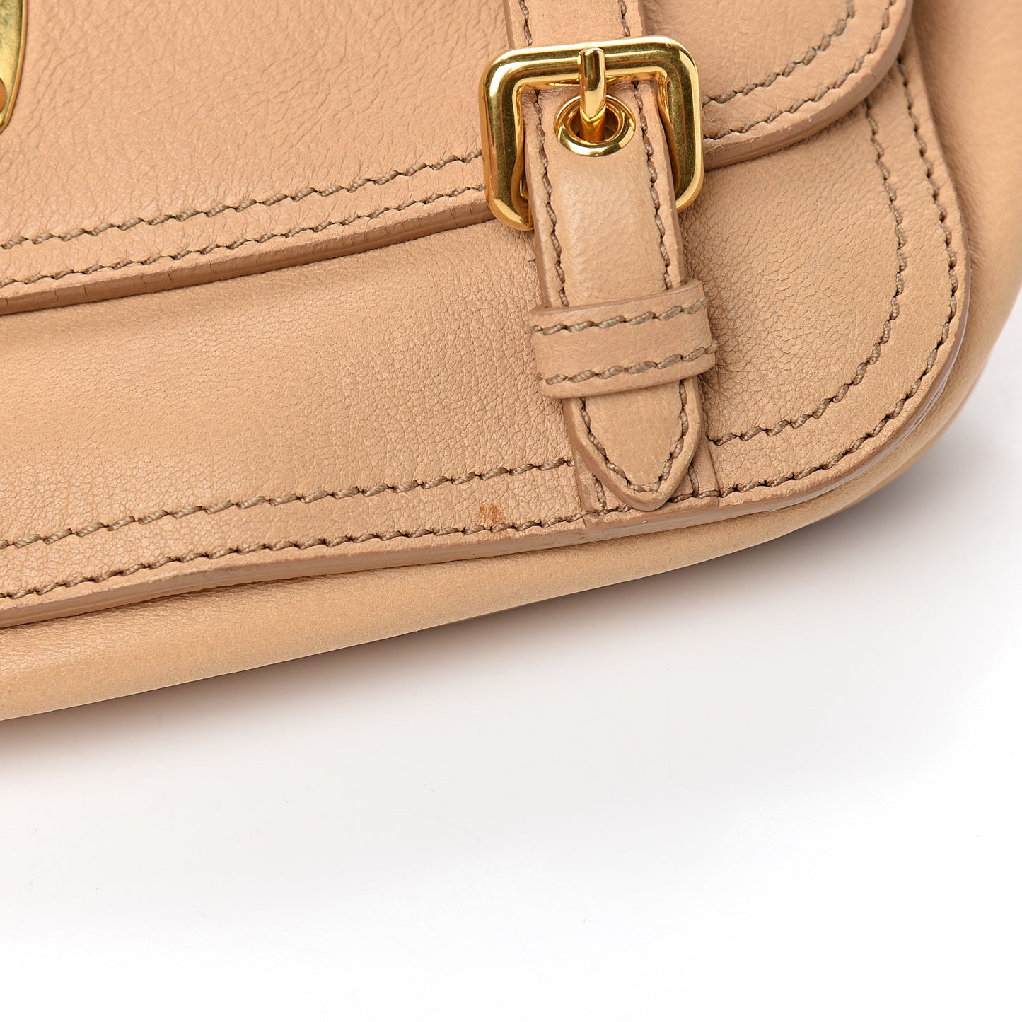 Cervo Flap Satchel Beige