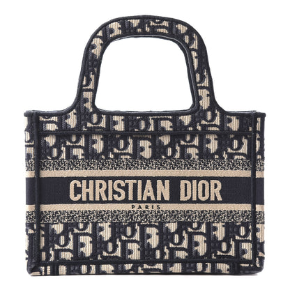 Christian Dior Oblique Mini Book Tote Blue Multicolor 1 of 9