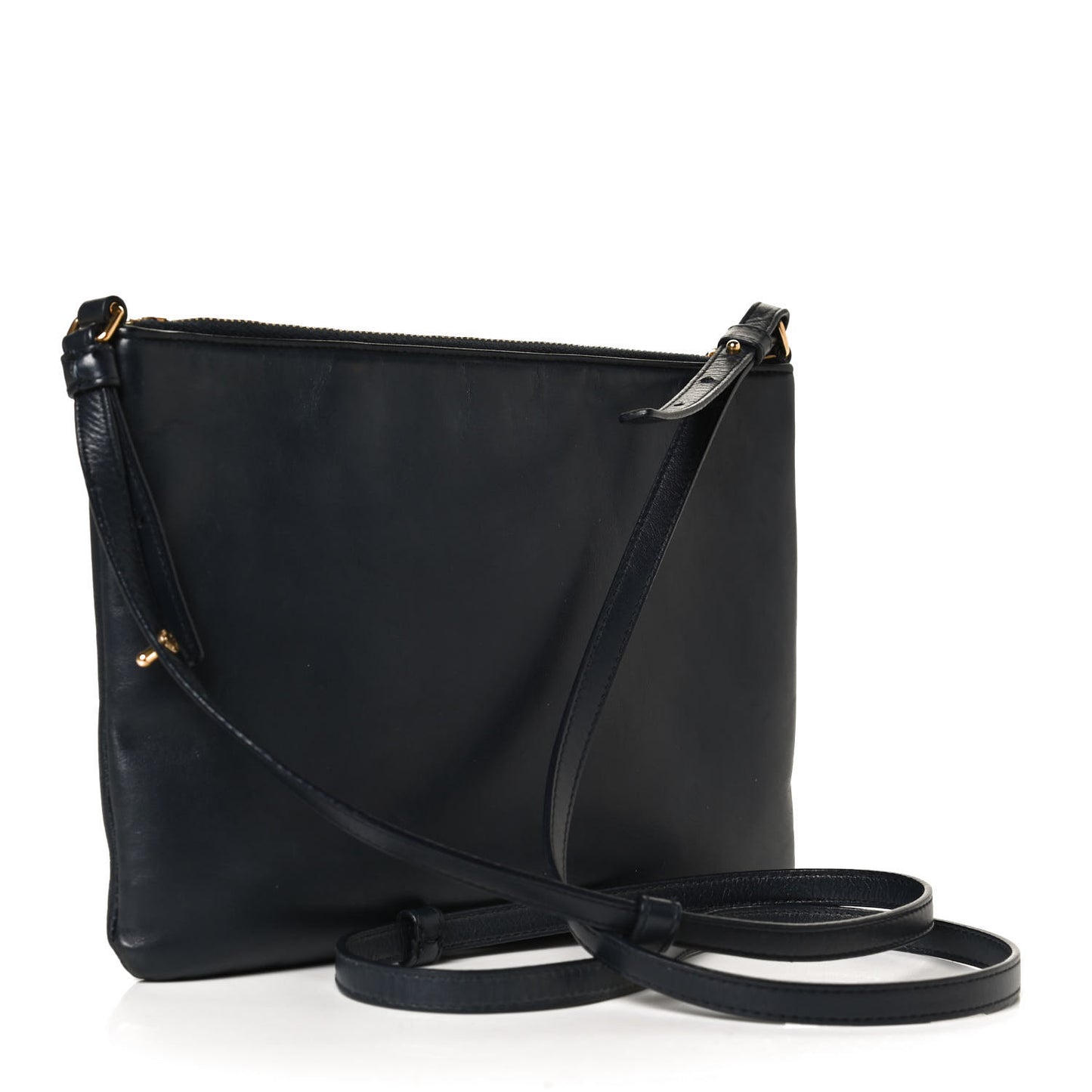 Calfskin Teen Monogram Crossbody Bag Blue