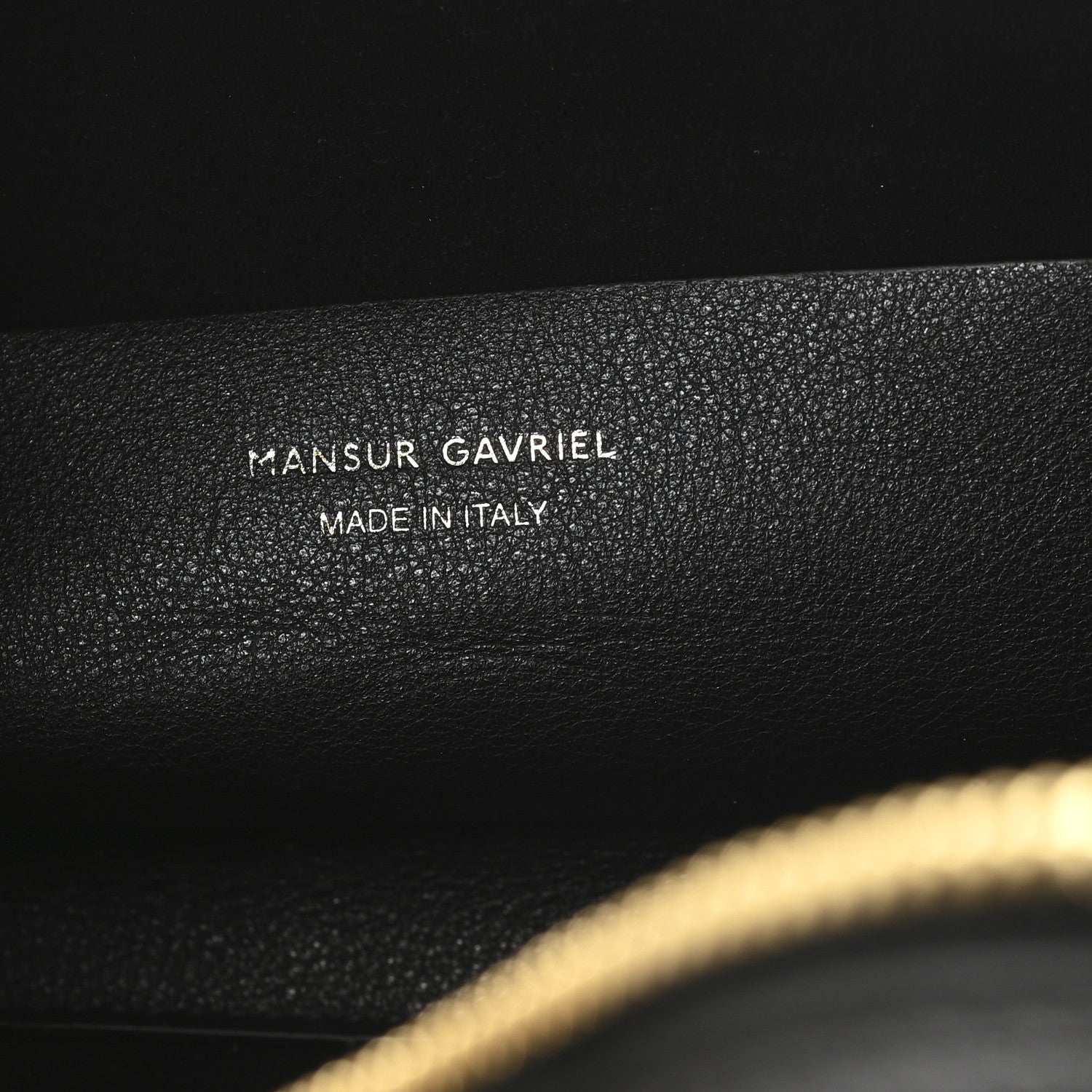 Mansur Gavriel Pebbled Calfskin Handbag Black 6 of 9